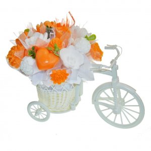 Mydlová Kytica bicykel - oranžová